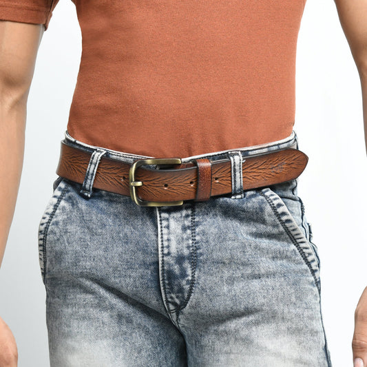 Eden Tan Men's Leather Belt by Classy Leather Bags