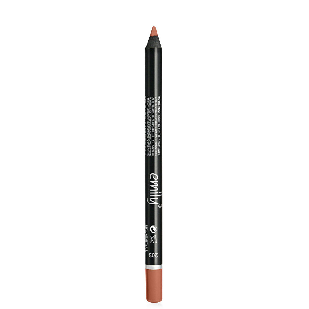 Emily long lasting lip pencil in shade 203