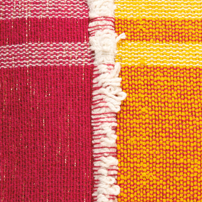 Double-Sided Woven Cotton Striped Pillow by Rust & Cinder