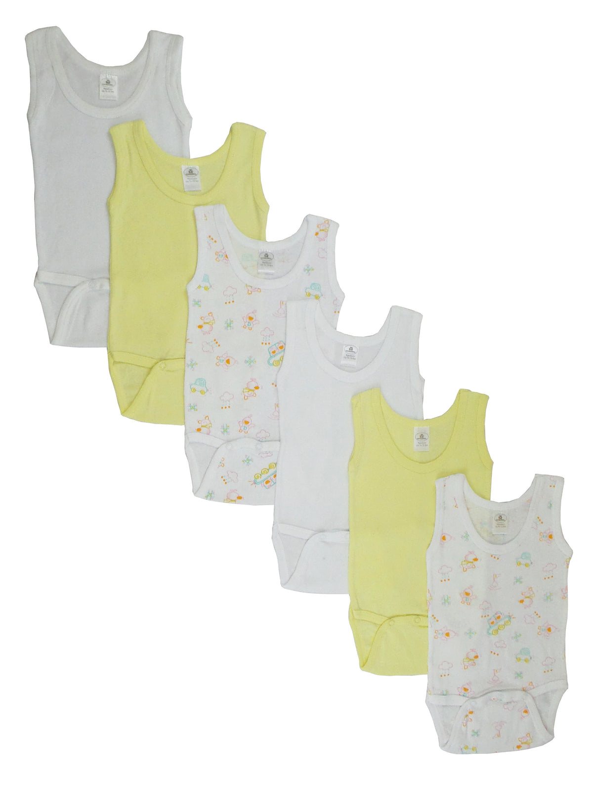 Girls Tank Top Onezies 6 Pack by Emerald Clover