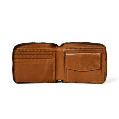 Adams Bi-Fold Wallet- Tan Brown by Classy Leather Bags