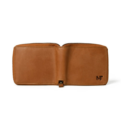 Adams Bi-Fold Wallet- Tan Brown by Classy Leather Bags