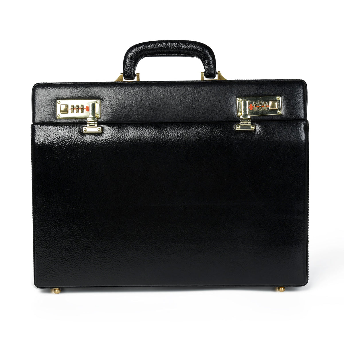 Black Office Suitcase Briefcase by Classy Leather Bags