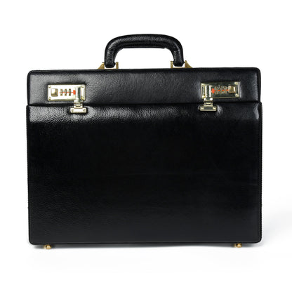 Black Office Suitcase Briefcase by Classy Leather Bags
