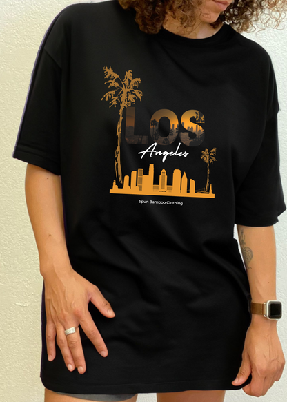 Los Angeles unisex bamboo graphic T-shirt – view 7