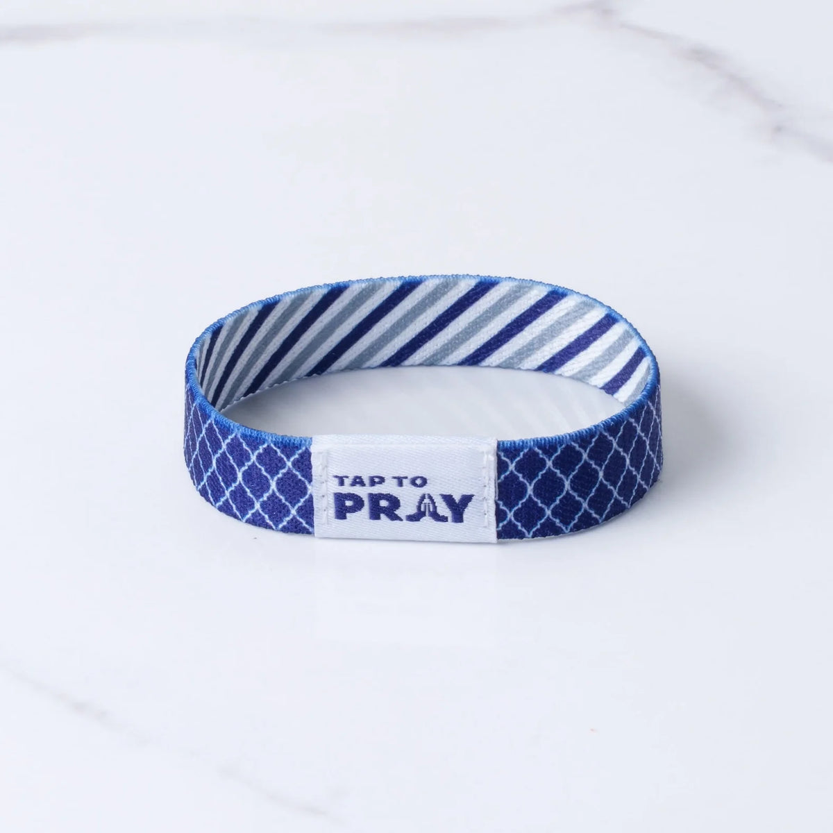 Graphite & Ink Tap to Pray Wristband by Rust & Cinder
