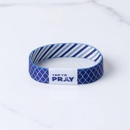 Graphite & Ink Tap to Pray Wristband by Rust & Cinder