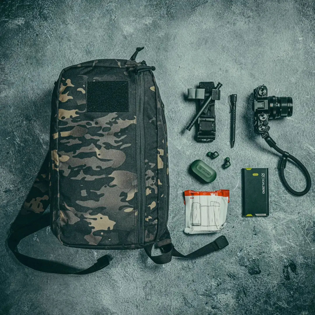 Recycled Firefighter 12 Hour Plus Backpack, 500D Cordura, MultiCam Black, view 6
