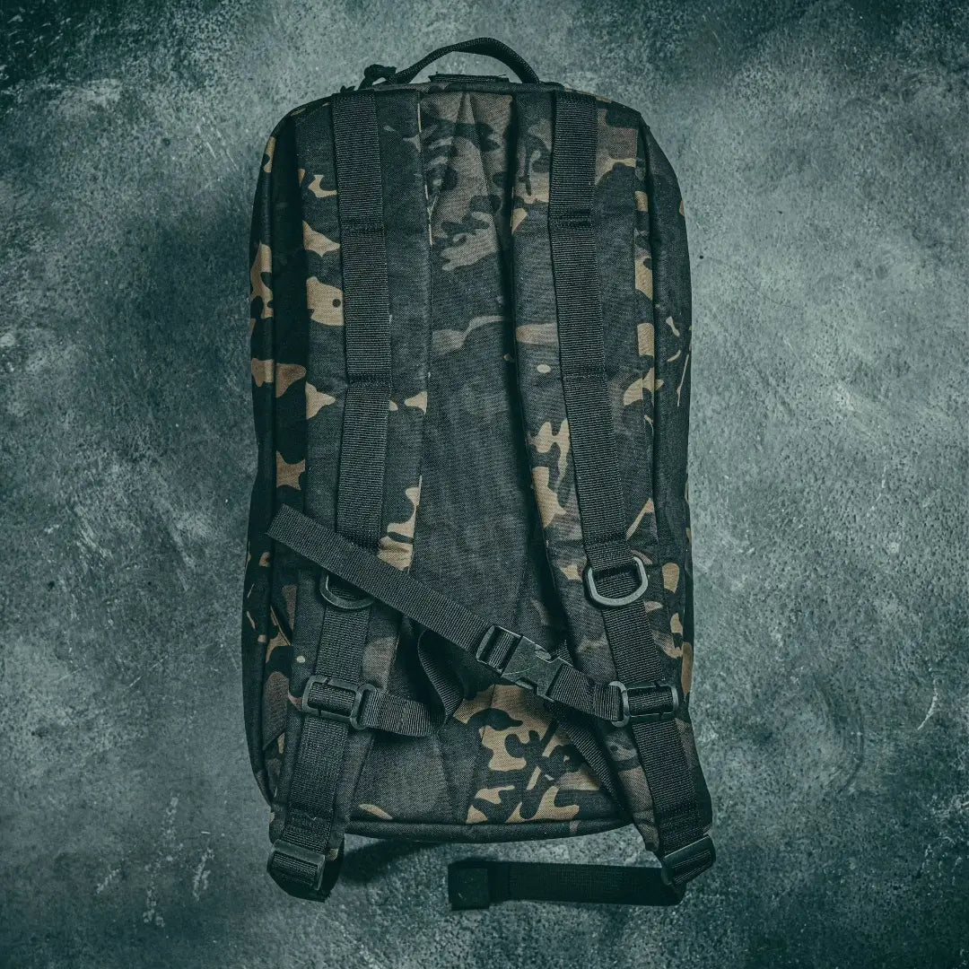 Recycled Firefighter 12 Hour Plus Backpack, 500D Cordura, MultiCam Black, view 10