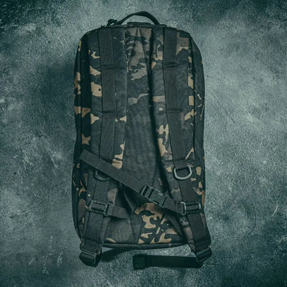 Recycled Firefighter 12 Hour Plus Backpack, 500D Cordura, MultiCam Black, view 10