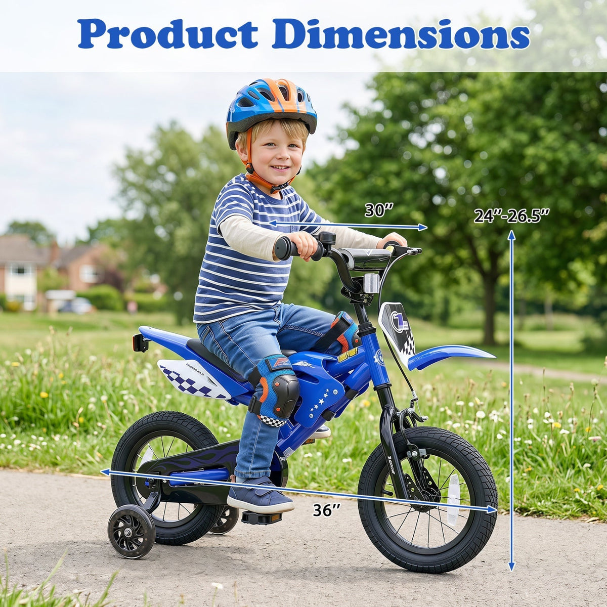 12-inch kids bike with training wheels for ages 3-4, GBruno Store, view 12