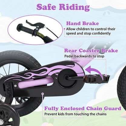 12 Inch Kids Bike with Training Wheels Ages 3-4Kids BikeTorqelo.com