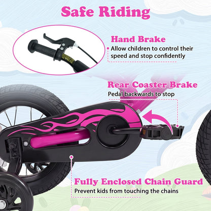 12 Inch Kids Bike with Training Wheels Ages 3-4Kids BikeTorqelo.com