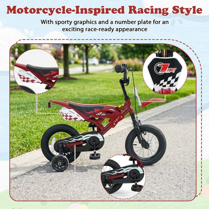 12 Inch Kids Bike with Training Wheels Ages 3-4Kids BikeTorqelo.com