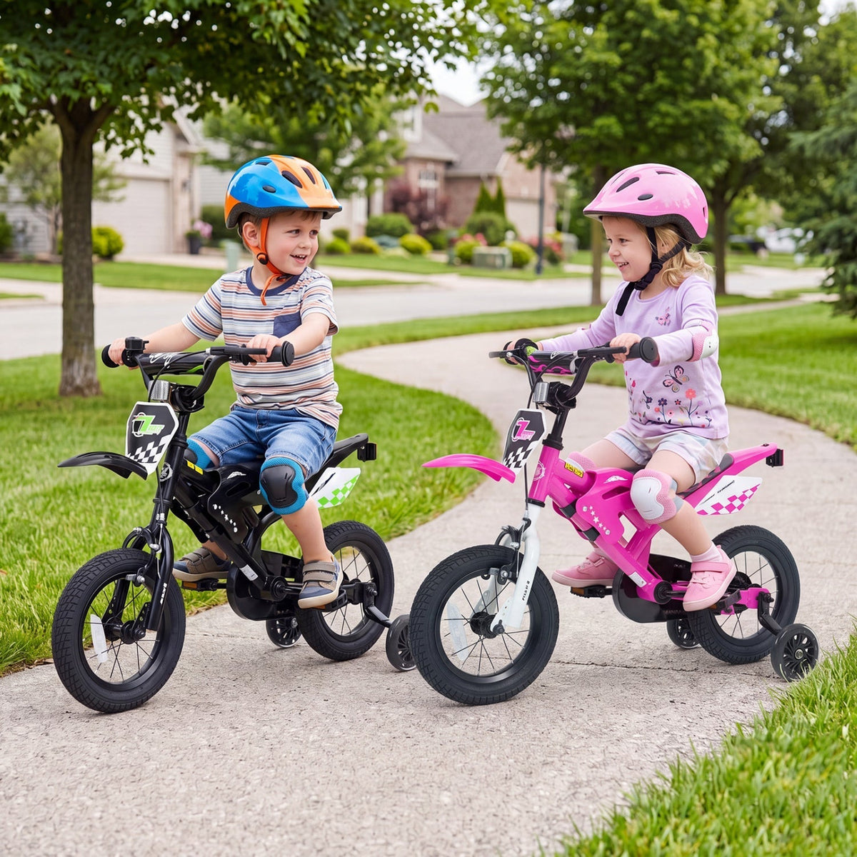 12 Inch Kids Bike with Training Wheels Ages 3-4Kids BikeTorqelo.com