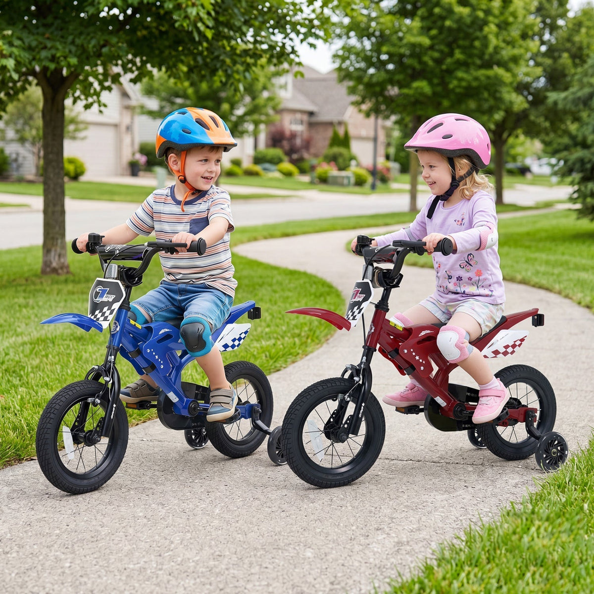 12-inch kids bike with training wheels for ages 3-4, GBruno Store, view 10