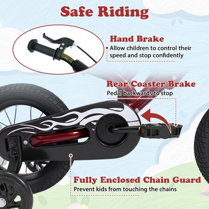 12 Inch Kids Bike with Training Wheels Ages 3-4Kids BikeTorqelo.com