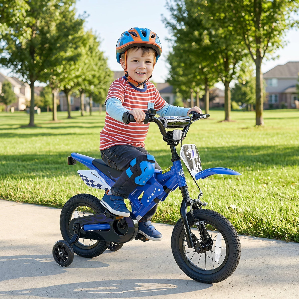 12-inch kids bike with training wheels for ages 3-4, GBruno Store, view 9