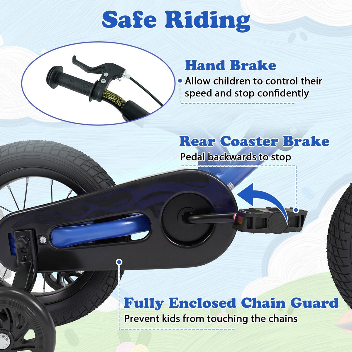 12 Inch Kids Bike with Training Wheels Ages 3-4Kids BikeTorqelo.com