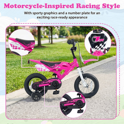 12 Inch Kids Bike with Training Wheels Ages 3-4Kids BikeTorqelo.com