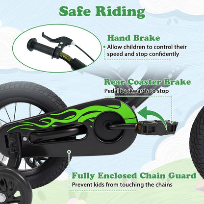 12-inch kids bike with training wheels for ages 3-4, GBruno Store, view 5