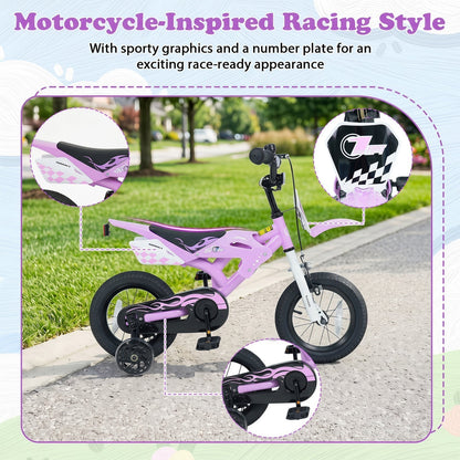 12 Inch Kids Bike with Training Wheels Ages 3-4Kids BikeTorqelo.com