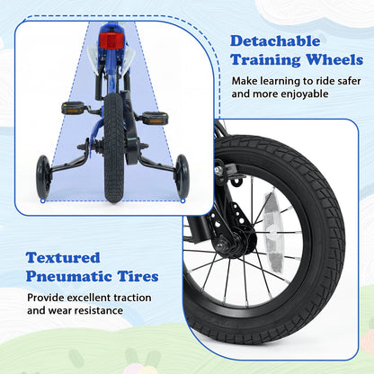 12 Inch Kids Bike with Training Wheels Ages 3-4Kids BikeTorqelo.com