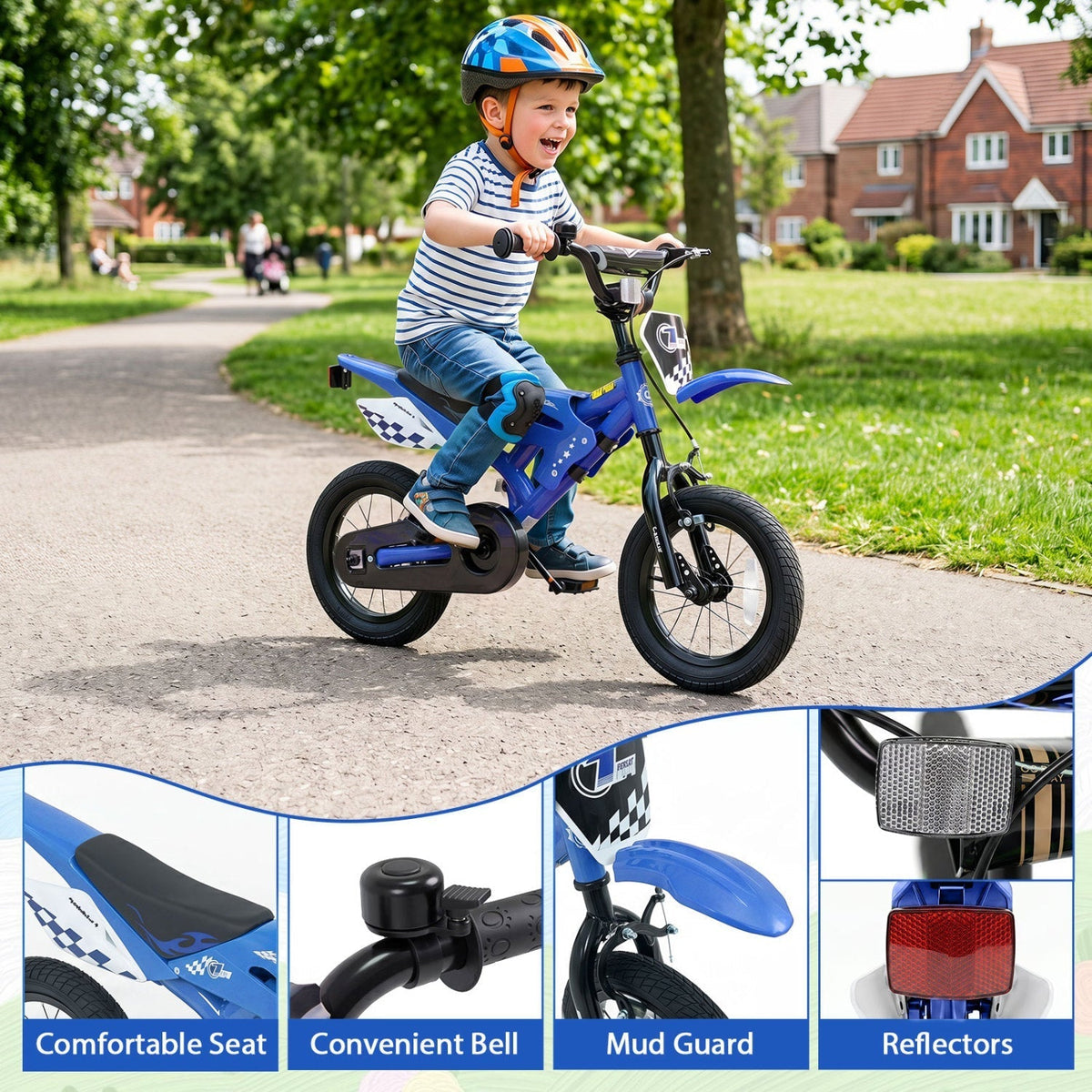 12 Inch Kids Bike with Training Wheels Ages 3-4Kids BikeTorqelo.com