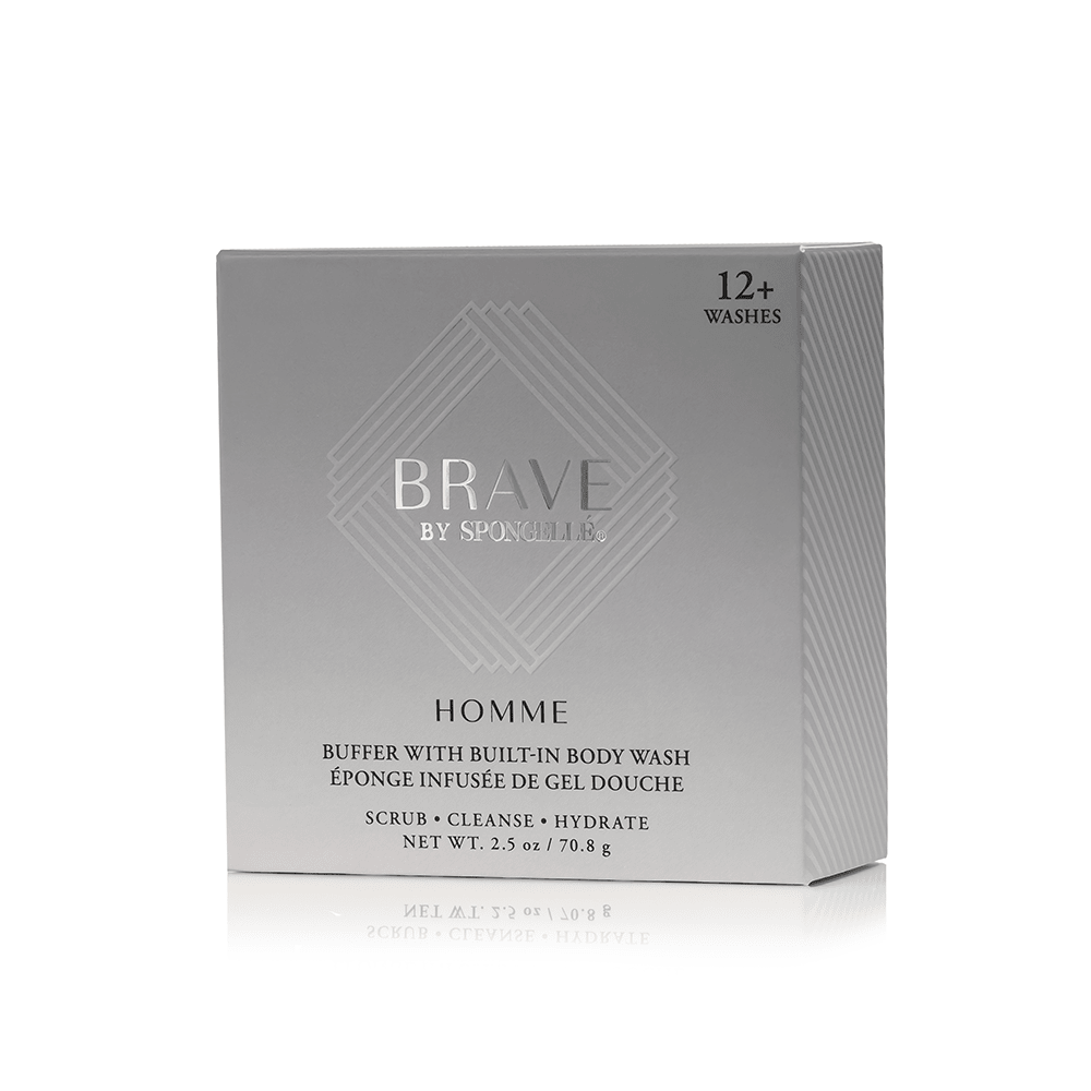 Spongellé 12+ Men's Brave body wash infused buffer