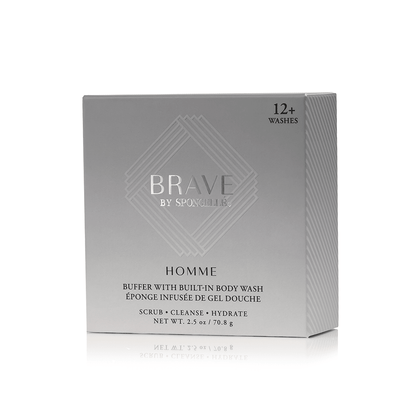 Spongellé 12+ Men's Brave body wash infused buffer