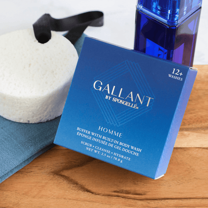 Spongellé 12+ Men's Gallant body wash infused buffer, view 2