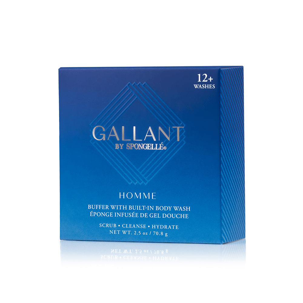 Spongellé 12+ Men's Gallant body wash infused buffer, view 4