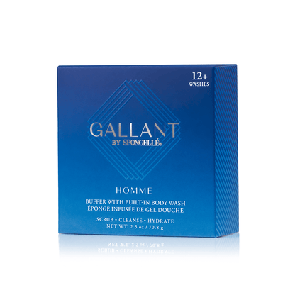 Spongellé 12+ Men's Gallant body wash infused buffer, view 4