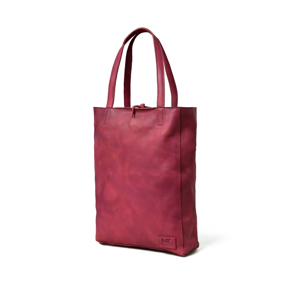 Maroon Leather Tote Bag by Classy Leather Bags