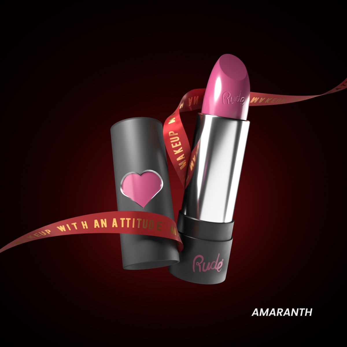 RUDE Hydro Shine Moisturizing Lipstick - Amaranth by Avera Group