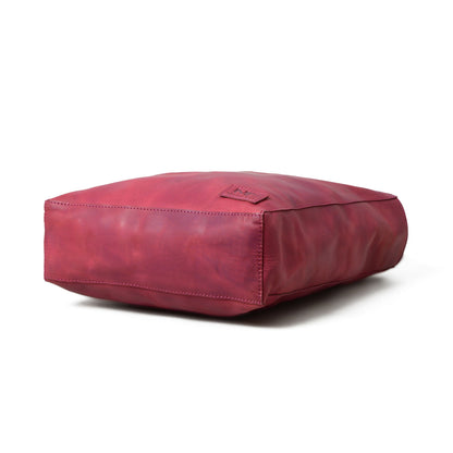 Maroon Leather Tote Bag by Classy Leather Bags