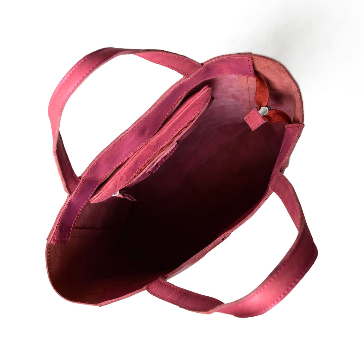 Maroon Leather Tote Bag by Classy Leather Bags