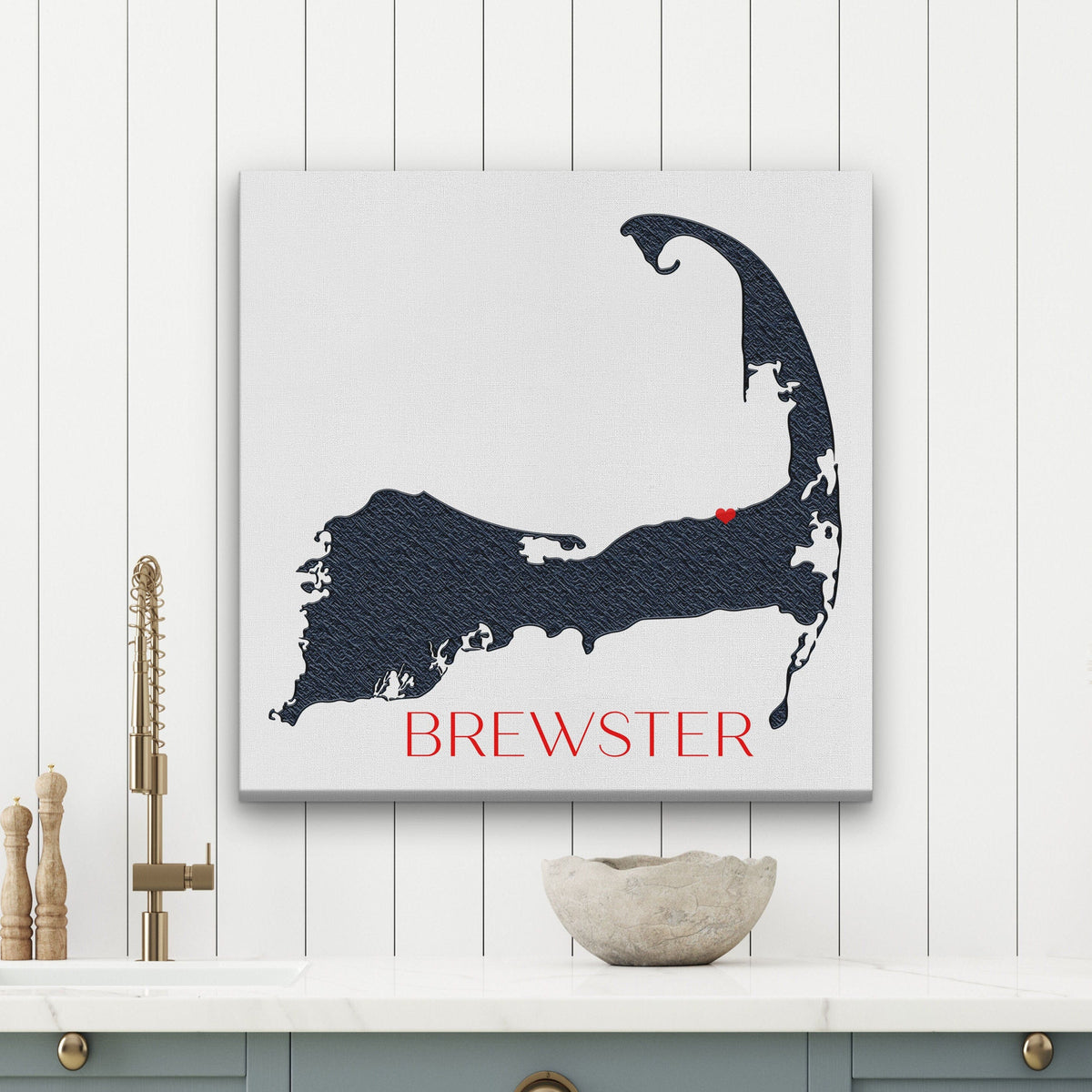 Cape Cod Canvas Customizable Silhouette Wall Decor by Off The Square Designs