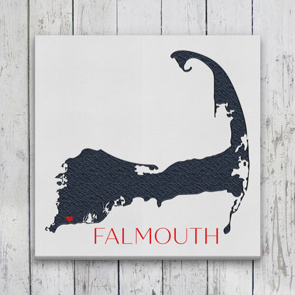 Cape Cod Canvas Customizable Silhouette Wall Decor by Off The Square Designs