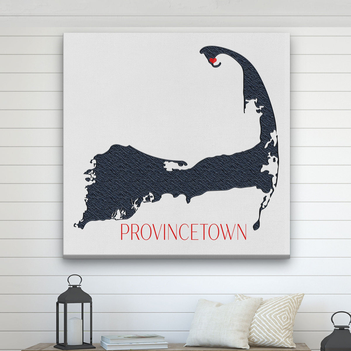 Cape Cod Canvas Customizable Silhouette Wall Decor by Off The Square Designs