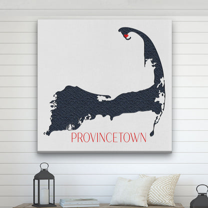 Cape Cod Canvas Customizable Silhouette Wall Decor by Off The Square Designs