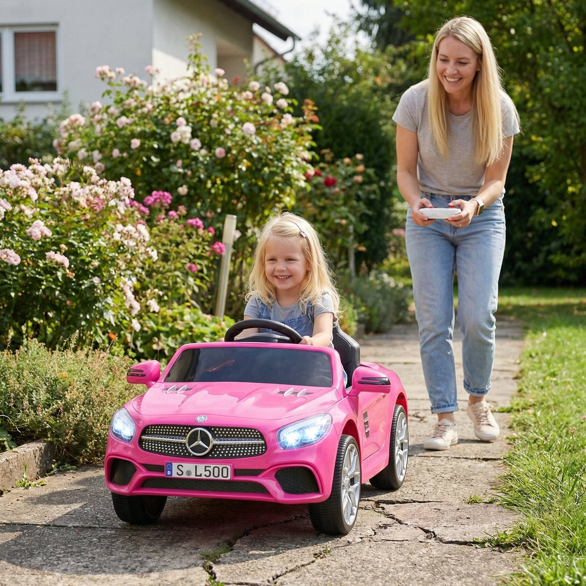 12V Kids Ride on Car Licensed Mercedes-Benz with Remote and Music by GBruno Store