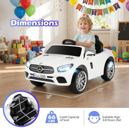 12V Kids Ride on Car Licensed Mercedes-Benz with Remote and Music by GBruno Store
