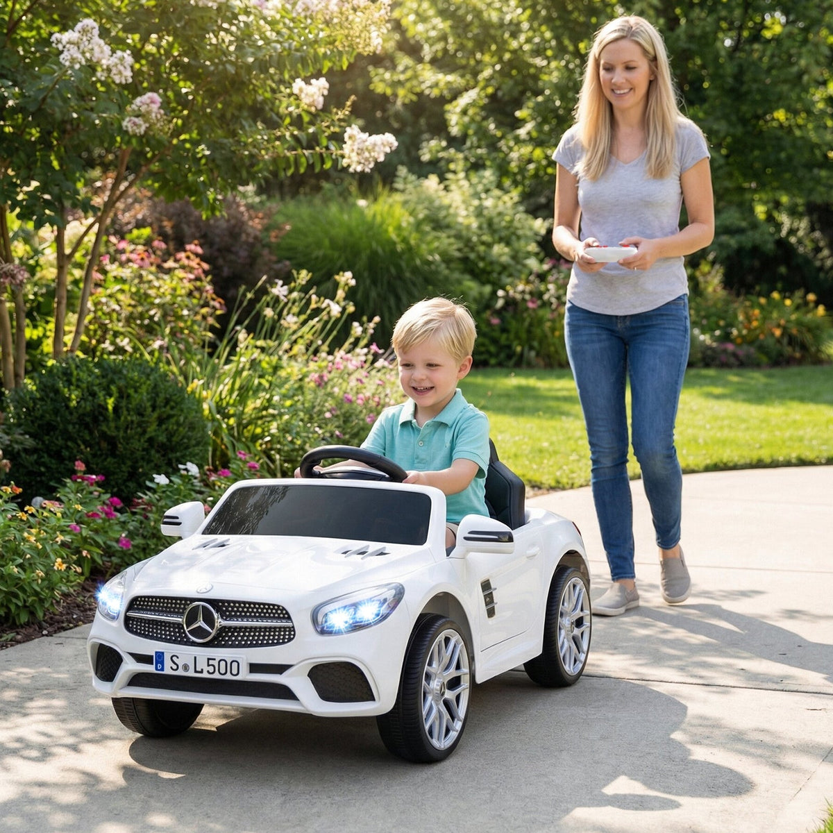 12V Kids Ride on Car Licensed Mercedes-Benz with Remote and Music by GBruno Store