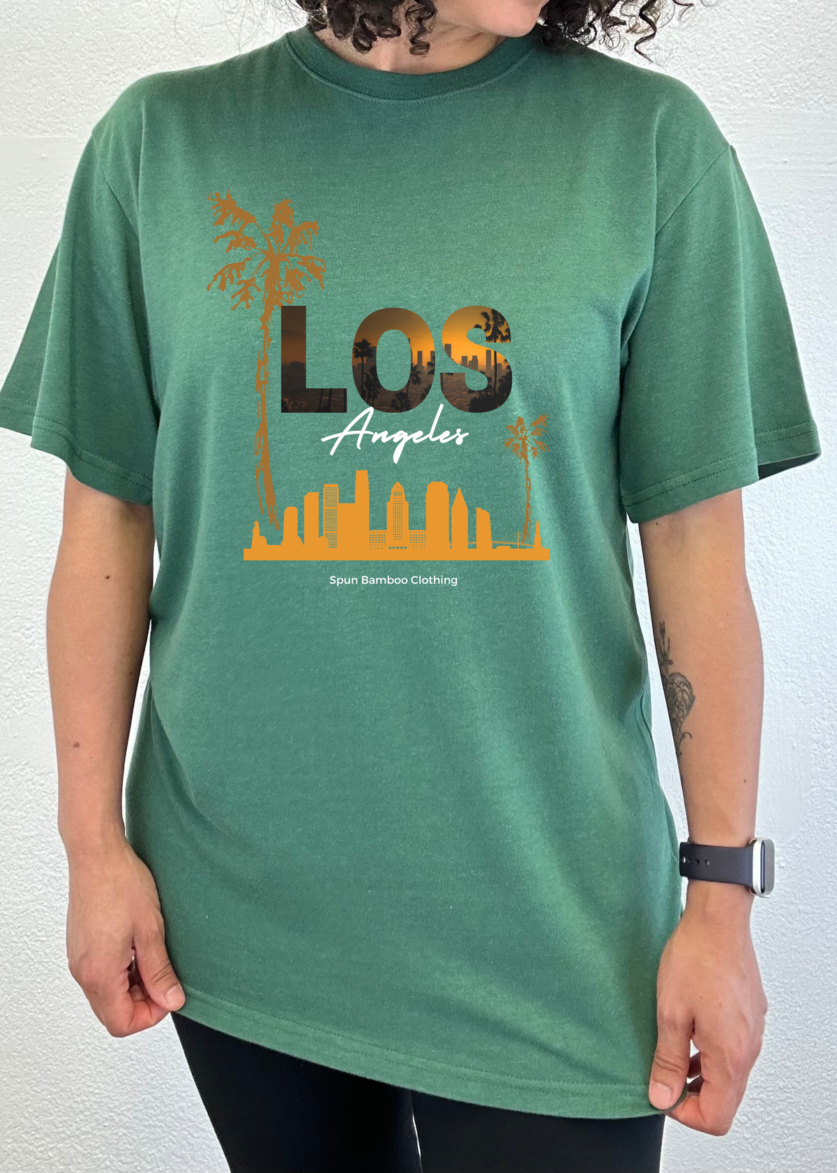Los Angeles unisex bamboo graphic T-shirt – view 4