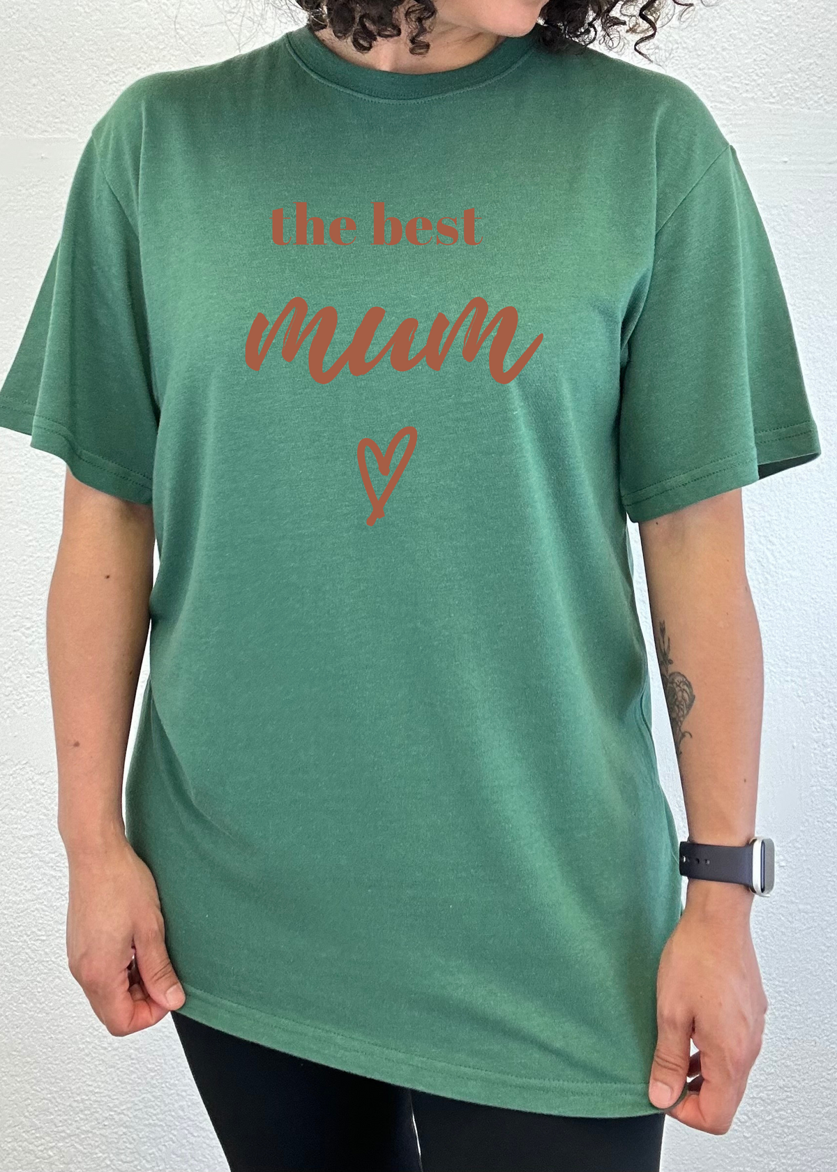 The Best Mum unisex short sleeve graphic T-shirt in bamboo viscose and organic cotton