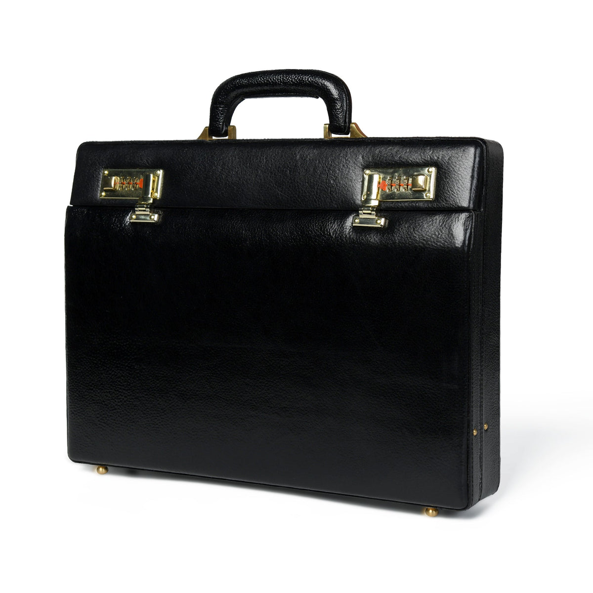 Black Office Suitcase Briefcase by Classy Leather Bags