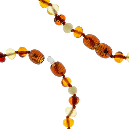 Babyjem Baby Amber Necklace for Teething Relief - Natural Amber Jewelry for Babies, Teething Accessories by Beauty Care Bag
