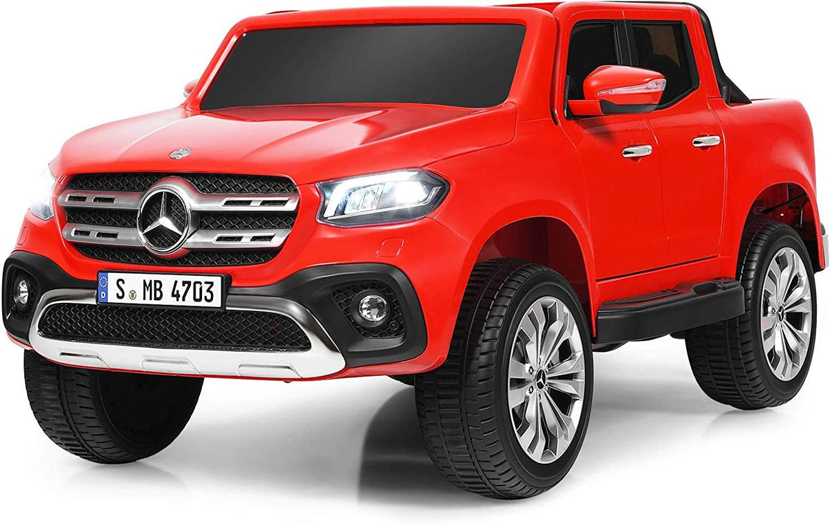 Red 12V Mercedes-Benz X Class 2-seater kids ride-on car, GBruno Store, view 3