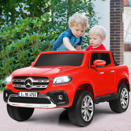 Red 12V Mercedes-Benz X Class 2-seater kids ride-on car, GBruno Store